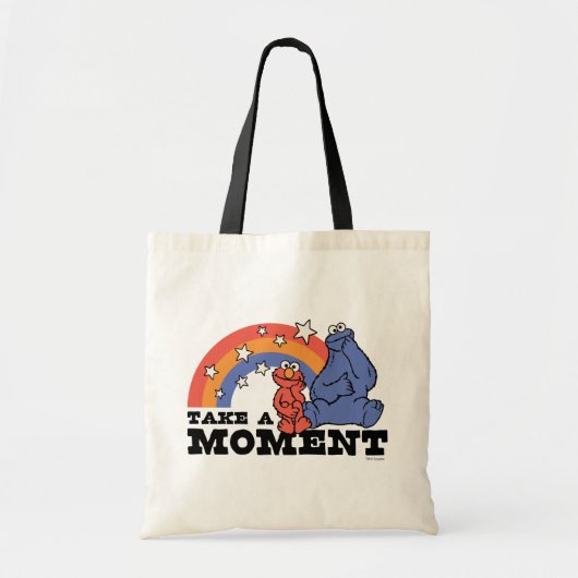 Sesamstraat | Elmo & Cookie Neem even de tijd Tote Bag (Voorkant)