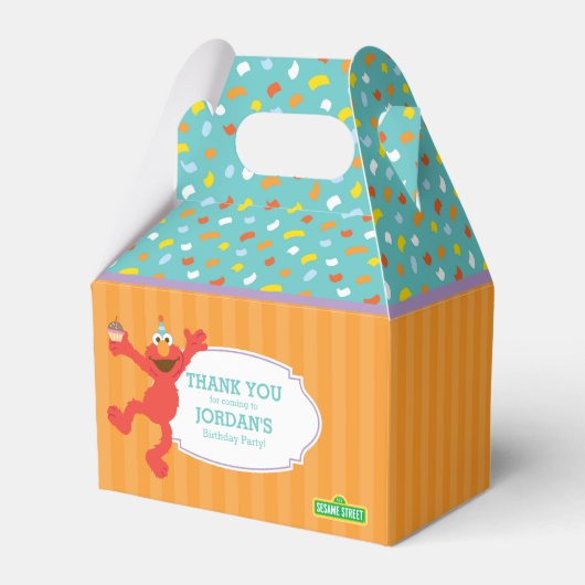 Sesamstraat | Elmo - Cupcake & Confetti Birthday Bedankdoosjes (Achterkant)