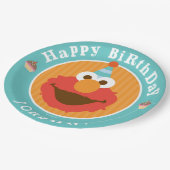 Sesamstraat | Elmo - Cupcake & Confetti Birthday Papieren Bordje (Gekanteld)