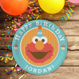 Sesamstraat | Elmo - Cupcake & Confetti Birthday Papieren Bordje