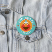 Sesamstraat | Elmo - Cupcake & Confetti Birthday Ronde Button 7,6 Cm (In situ)