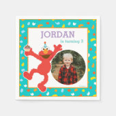 Sesamstraat | Elmo - Cupcake & Confetti Birthday Servet (Voorkant)