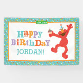 Sesamstraat | Elmo - Cupcake & Confetti Birthday Spandoek (Horizontaal)