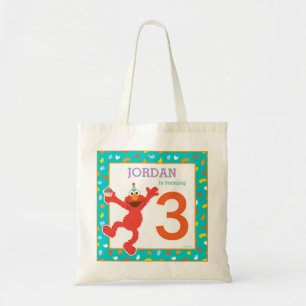 Sesamstraat   Elmo - Cupcake & Confetti Birthday Tote Bag
