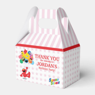 Sesamstraat   Elmo en Pals - Birthday-ballonnen Bedankdoosjes