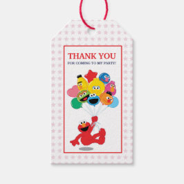 Sesamstraat | Elmo en Pals - Birthday-ballonnen Cadeaulabel