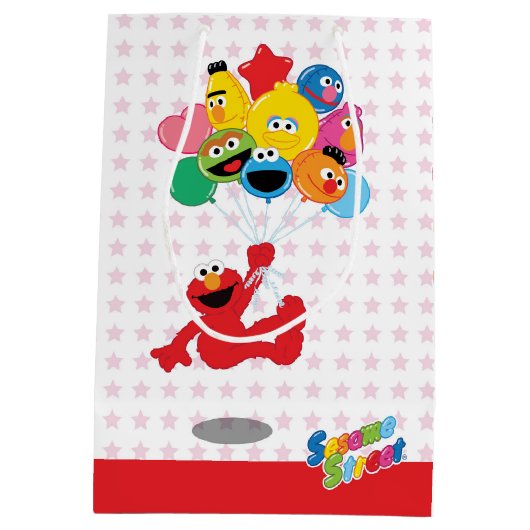 Sesamstraat | Elmo en Pals - Birthday-ballonnen Medium Cadeauzakje (Achterkant)