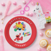 Sesamstraat | Elmo en Pals - Birthday-ballonnen Papieren Bordje (Feest)