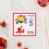 Sesamstraat | Elmo en Pals - Birthday-ballonnen Servetten (Insitu)