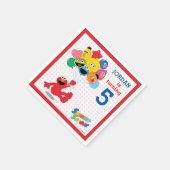 Sesamstraat | Elmo en Pals - Birthday-ballonnen Servetten (Hoek)