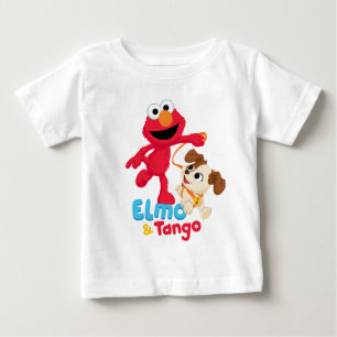 Sesamstraat Elmo en Tango aan het werk