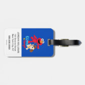 Sesamstraat | Elmo en Tango aan het werk Bagagelabel (Achterkant horizontaal)