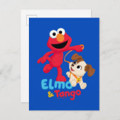 Sesamstraat | Elmo en Tango aan het werk Briefkaart (Voorkant / Achterkant)