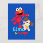 Sesamstraat | Elmo en Tango aan het werk Briefkaart (Voorkant)