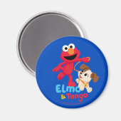 Sesamstraat | Elmo en Tango aan het werk Magneet (Voorkant / Achterkant)