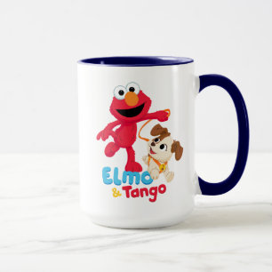 Sesamstraat   Elmo en Tango aan het werk Mok