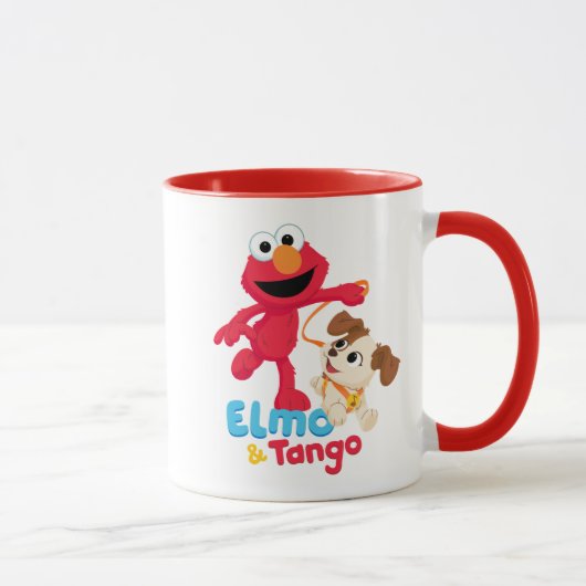 Sesamstraat | Elmo en Tango aan het werk Mok (Rechts)