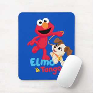 Sesamstraat   Elmo en Tango aan het werk Muismat