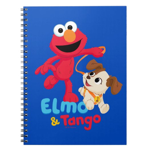 Sesamstraat | Elmo en Tango aan het werk Notitieboek (Voorkant)