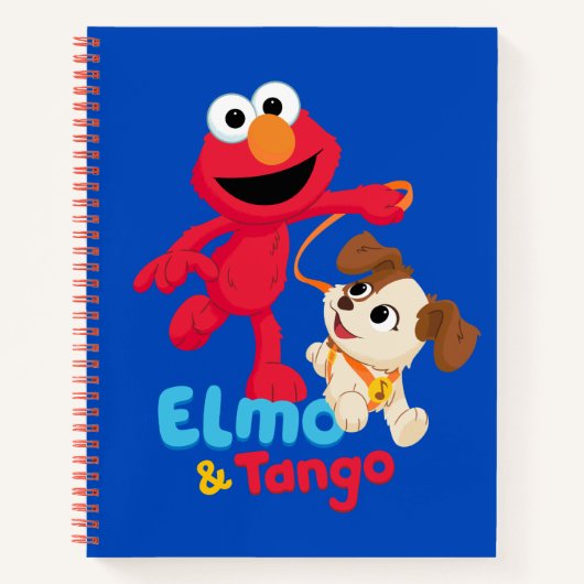 Sesamstraat | Elmo en Tango aan het werk Notitieboek (Voorkant)