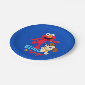 Sesamstraat | Elmo en Tango aan het werk Papieren Bordje (Gekanteld)