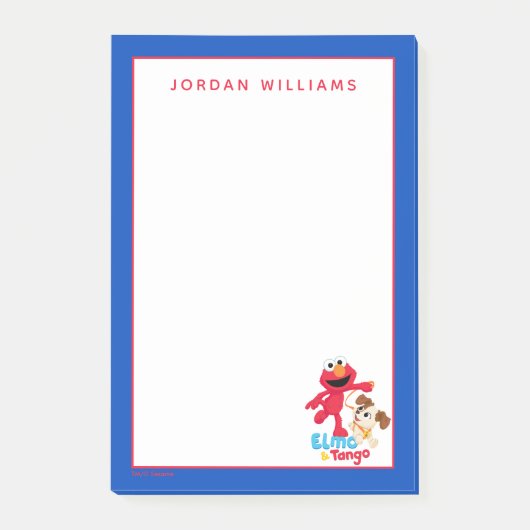 Sesamstraat | Elmo en Tango aan het werk Post-it® Notes (Voorkant)