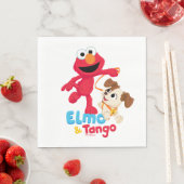 Sesamstraat | Elmo en Tango aan het werk Servet (Insitu)