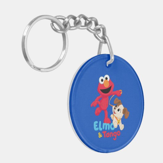 Sesamstraat | Elmo en Tango aan het werk Sleutelhanger (Voorkant Links)