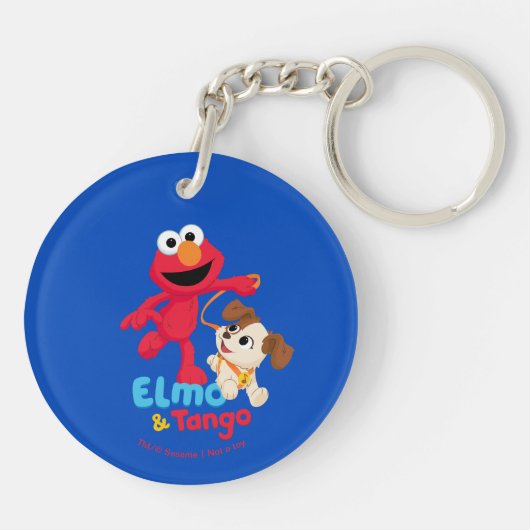 Sesamstraat | Elmo en Tango aan het werk Sleutelhanger (Achterkant)