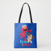Sesamstraat | Elmo en Tango aan het werk Tote Bag (Voorkant)