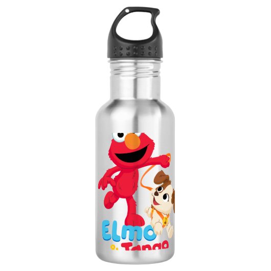 Sesamstraat | Elmo en Tango aan het werk Waterfles (Voorkant)