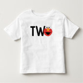 Sesamstraat | Elmo Face Ik ben twee jaar Kinder Shirts (Voorkant)