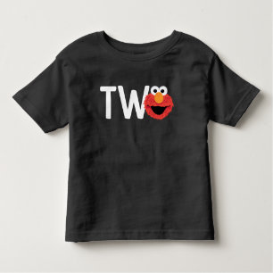 Sesamstraat   Elmo Face Ik ben twee jaar Kinder Shirts