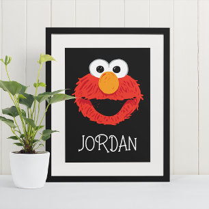 Sesamstraat   Elmo Face Poster