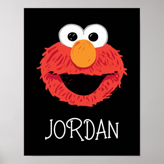 Sesamstraat | Elmo Face Poster (Voorkant)