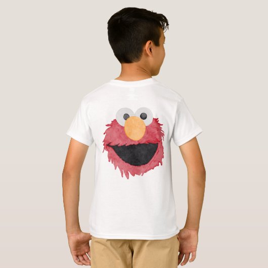 Sesamstraat | Elmo Face T-shirt (Achterkant volledig)