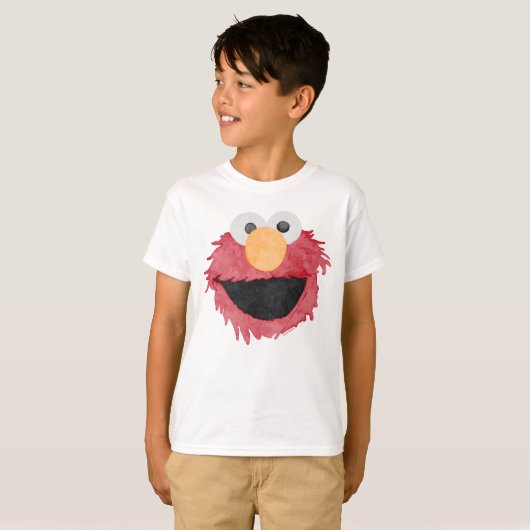 Sesamstraat | Elmo Face T-shirt (Voorkant volledig)
