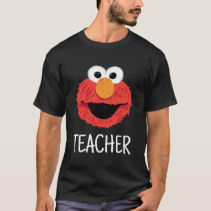 Sesamstraat   Elmo Face Teacher T-shirt