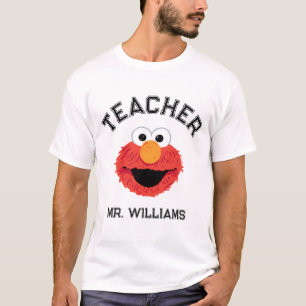 Sesamstraat   Elmo Face Teacher T-shirt
