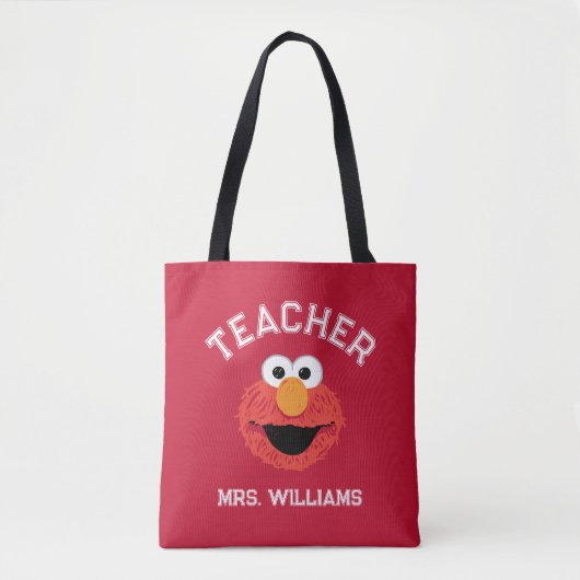 Sesamstraat | Elmo Face Teacher Tote Bag (Voorkant)