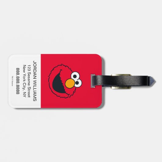 Sesamstraat | Elmo - Ha Ha ha! Bagagelabel (Achterkant horizontaal)