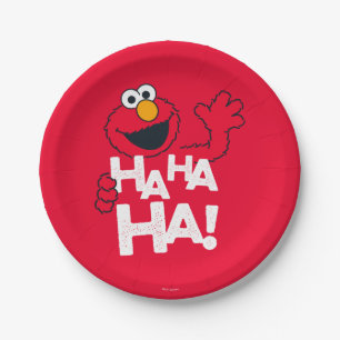 Sesamstraat   Elmo - Ha Ha ha! Papieren Bordje