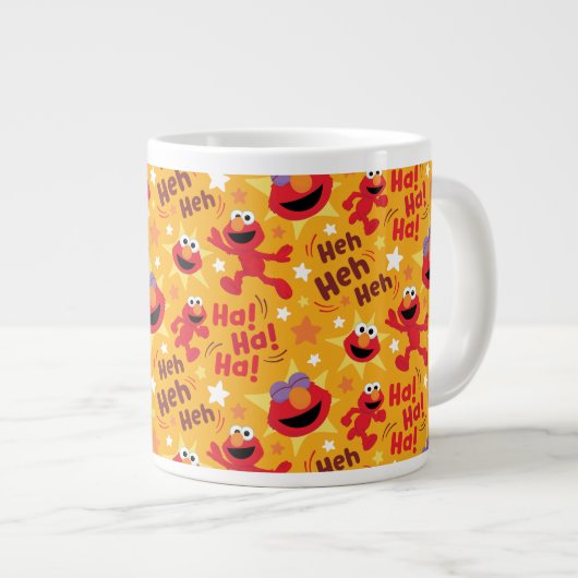 Sesamstraat | Elmo Ha! Ha! Ha! Patroon Grote Koffiekop (Voorkant rechts)