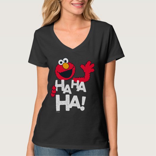 Sesamstraat | Elmo - Ha Ha ha! T-shirt (Voorkant)
