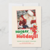Sesamstraat | Elmo Holiday met foto Feestdagenkaart (Voorkant)