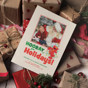 Sesamstraat   Elmo Holiday met foto Feestdagenkaart
