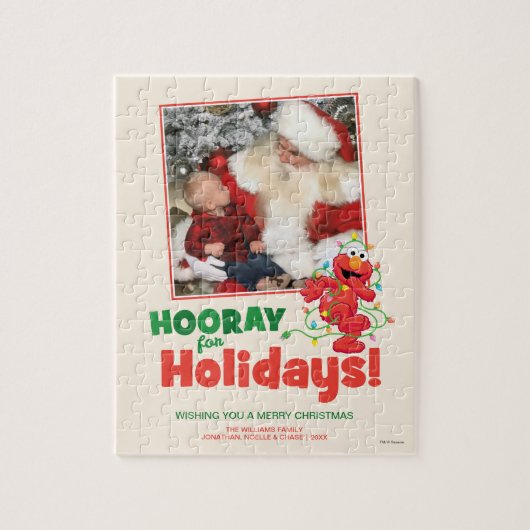Sesamstraat | Elmo Holiday met foto Legpuzzel (Verticaal)