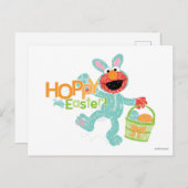 Sesamstraat - Elmo | Hoppy Easter Briefkaart (Voorkant / Achterkant)
