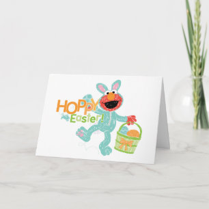 Sesamstraat - Elmo   Hoppy Easter Kaart