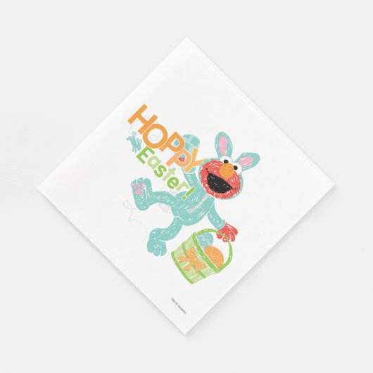 Sesamstraat - Elmo | Hoppy Easter Servet (Hoek)